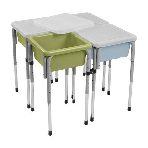 ECR4Kids 4-Station Sand and Water Adjustable Play Table - 1 of 4