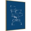 Amanti Art Office Chair Blueprint I by Ethan Harper Canvas Wall Art Print Framed - 3 of 4