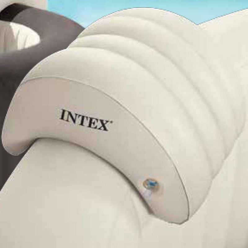 Intex PureSpa Removable Customizable Inflatable Hot Tub Headrest Lounge Pillow Spa Accessory Compatible with Intex PureSpa Models, 3 of 6