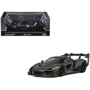 McLaren Senna GTR Dark Gray Metallic with Carbon Hood and Black
