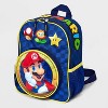Kids' Super Mario Mini Backpack - Blue: Polyester, 5 Years+, Softside, Woven, Figures Pattern - 4 of 4