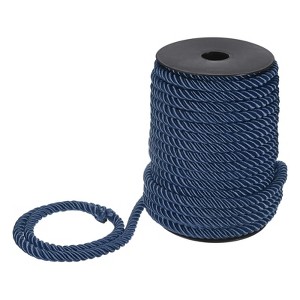 Unique Bargains Soft Polyester Twisted Silk Decorative Craft Cord Trim Cord Rope 22 Yards 1 Pc - 1 of 4