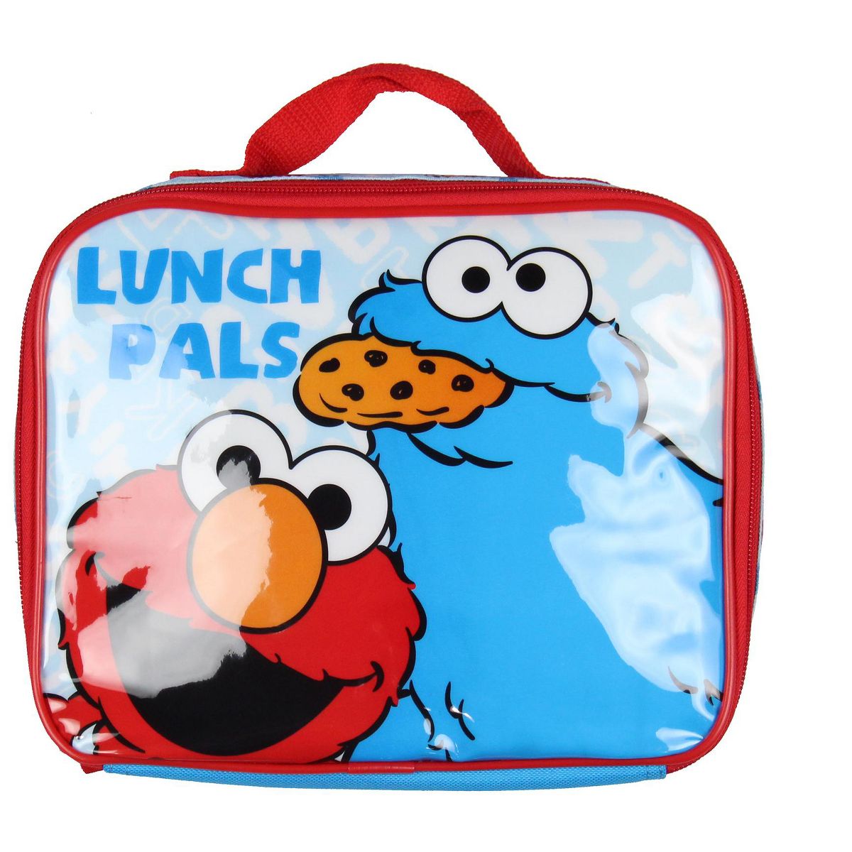 Sesame Street Backpack for Kids Cookie Monster and Elmo 3-Piece Lunchbox Pencil Case School Travel Book Bag - thumbnail 5