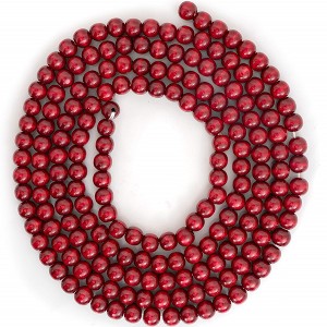 Ornativity Red Cranberry Wooden Garland -8.5 ft - 1 of 4