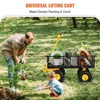 VEVOR Steel Garden Cart, Heavy Duty 500 lbs Capacity, with Removable Mesh Sides to Convert into Flatbed,Metal Wagon, Perfect for Garden, Farm, Yard - 3 of 4