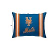 MLB New York Mets Soft/Medium Density Standard Stripe Logo Bed Pillow - 2 of 3