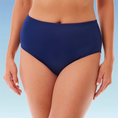 navy blue high waisted bikini