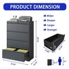 NicBex Metal Lateral File Cabinet with 4/5 Drawers,Home Office Lockable File Cabinet for Legal/Letter/A4/F4 Size - 3 of 4