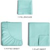Luxury Soft 4 Piece Solid Bed Sheet Set - Deep Pocket Fits 8"-16" Mattresses - CGK Linens - 2 of 4