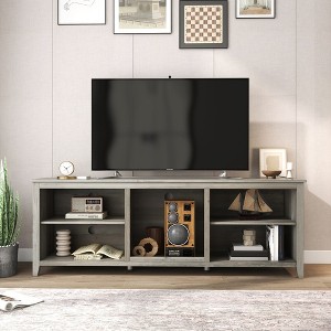 TV Stand For 60 Inch TV Media Console Entertainment Center Cabinet With Storage Open Shelves For Living Room Office - 1 of 4