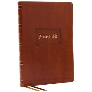 KJV Holy Bible: Giant Print Thinline Bible, Tan Leathersoft, Red Letter, Comfort Print (Thumb Indexed): King James Version (Vintage Series) - 1 of 1