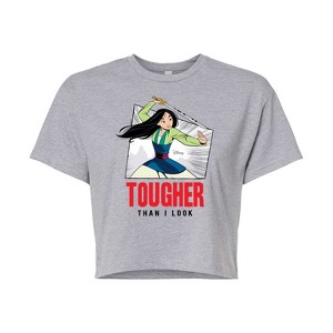 Women's - Disney - Tougher Than I Look Cropped Graphic T-Shirt - 1 of 4