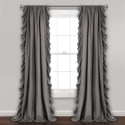 Set of 2 Reyna Light Filtering Window Curtain Panel - Lush Décor🎯