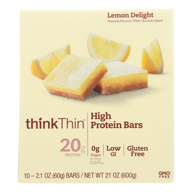 Think!Thin Lemon Delight High-Protein Bars - 10 bars, 2.1 oz, 2 of 8