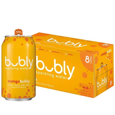 Bubly Mango Sparkling Water - 8pk/12 Fl Oz Cans : Target