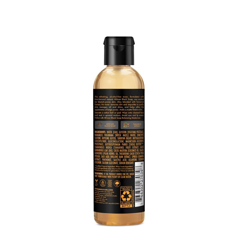 SheaMoisture African Black Soap Bamboo Charcoal Detoxifying Toner - 4.1 fl oz, 3 of 8