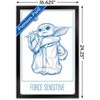 Trends International Star Wars: The Mandalorian: Grogu Moments - Force Sensitive Framed Wall Poster Prints - 3 of 4