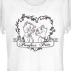 Juniors Womens Aristocats Purrfect Pair T-Shirt - 2 of 4