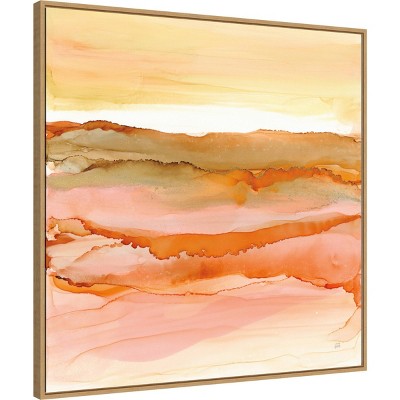 Desertscape I Warm Abstract Landscape Canvas Print