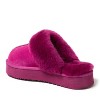 Fireside by Dearfoams Women's Melton Genuine Shearling Platform Scuff Slipper - 2 of 4