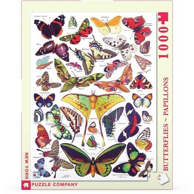 New York Puzzle Company Butterflies ~ Papillons 1000 Piece Puzzle