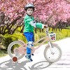 Safstar 14 Inch Toddler Bikes w/Training Wheels, Handbrake & Coaster Brake, Fully Enclosed Chain, Adjustable Handlebar & Seat, Girls Boys Bike 3-8 - 2 of 4