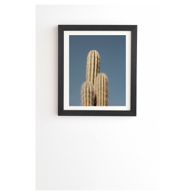 14" x 16.5" Catherine Mcdonald Cactus Trio Framed Wall Art - Deny Designs