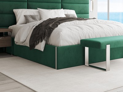 Emerald green deals bed frame king