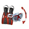 Hawaii Divers Leilani Snorkel Set – Black/Red (Adult L/XL) - 2 of 2