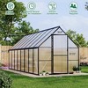 Aluminum-Framed Polycarbonate Greenhouse, Heavy Duty, with Quick Setup Structure and Roof Vent, Large Enhanced Aluminum GreenhouseKit for Outdoors - 2 of 4