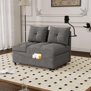 MAYEERTY Versatile Foldable Sofa Bed 3 Lengths with USB & Swivel Phone Stand - 1 of 4