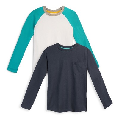 Mightly Boys 2pk Fair Trade Organic Cotton Long Sleeve T-Shirts