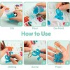 JDICTION 182Pcs Fancy Alphabet Silicone Resin Molds Kit - Reversed Letter Keychain Casting Set with Hand Drill, Key Rings & Screw Pins - 4 of 4