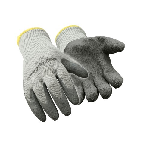 Gray Crinkle Rubber Dipped Gloves