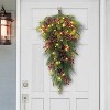 Puleo 6'x10" Pre-Lit Battery-Operated Adorned Banister Swag - 2 of 4