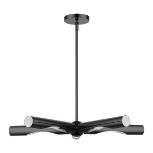 Livex Lighting Acra 5 - Light Chandelier in  Black Chrome - 1 of 2