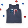 The Juniper Shop Patriotic Plane Heart Youth Tank Top - 2 of 4