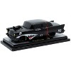 1957 Chevrolet 150 Sedan "Maj. Bruiser" Matt Black with Red and Shark Mouth Graphics 1/24 Diecast Model Cars by M2 Machines - 2 of 3