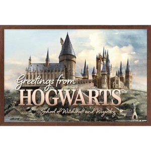 Trends International The Wizarding World: Harry Potter - Greetings From Hogwarts Framed Wall Poster Prints - 1 of 4