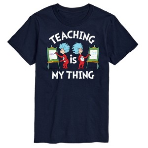 Men's - Dr. Seuss - Teaching Is My Thing Short Sleeve Graphic T-Shirt - 1 of 4