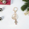 Unique Bargains Cute Christmas Keychain Double Ring Lobster Clasp Zinc Alloy 3.15" 1Pc - 4 of 4