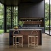 Meridian Furniture,Conrad Brown Velvet Counter Stool - 2 of 4