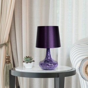 Creekwood Home 14.17" Patchwork Crystal Glass Table Lamp - 1 of 4