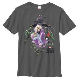 Boy's Marvel Spider-Man Unlimited Villains T-Shirt - 1 of 3