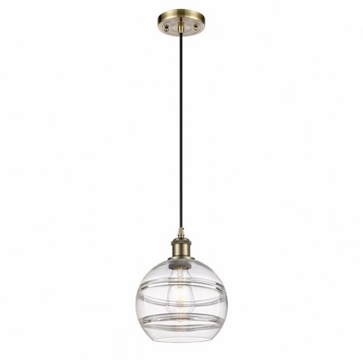 Rochester - 1 Light Cord Hung Mini Pendant In Industrial Style-9.88 Inches Tall and 8 Inches Wide