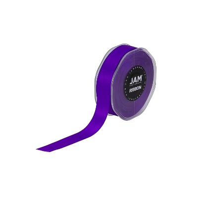 JAM Paper Double Faced Satin Ribbon Purple (807SAPU25)