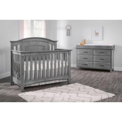 Oxford Baby Richmond 4-in-1 Convertible Crib - Brushed Gray : Target