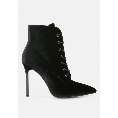 Bornsta Velvet High Heeled Velvet Boots - image 1 of 4