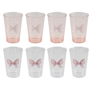 Cook With Color 8pk Disposable Cups Pink Bows : Target