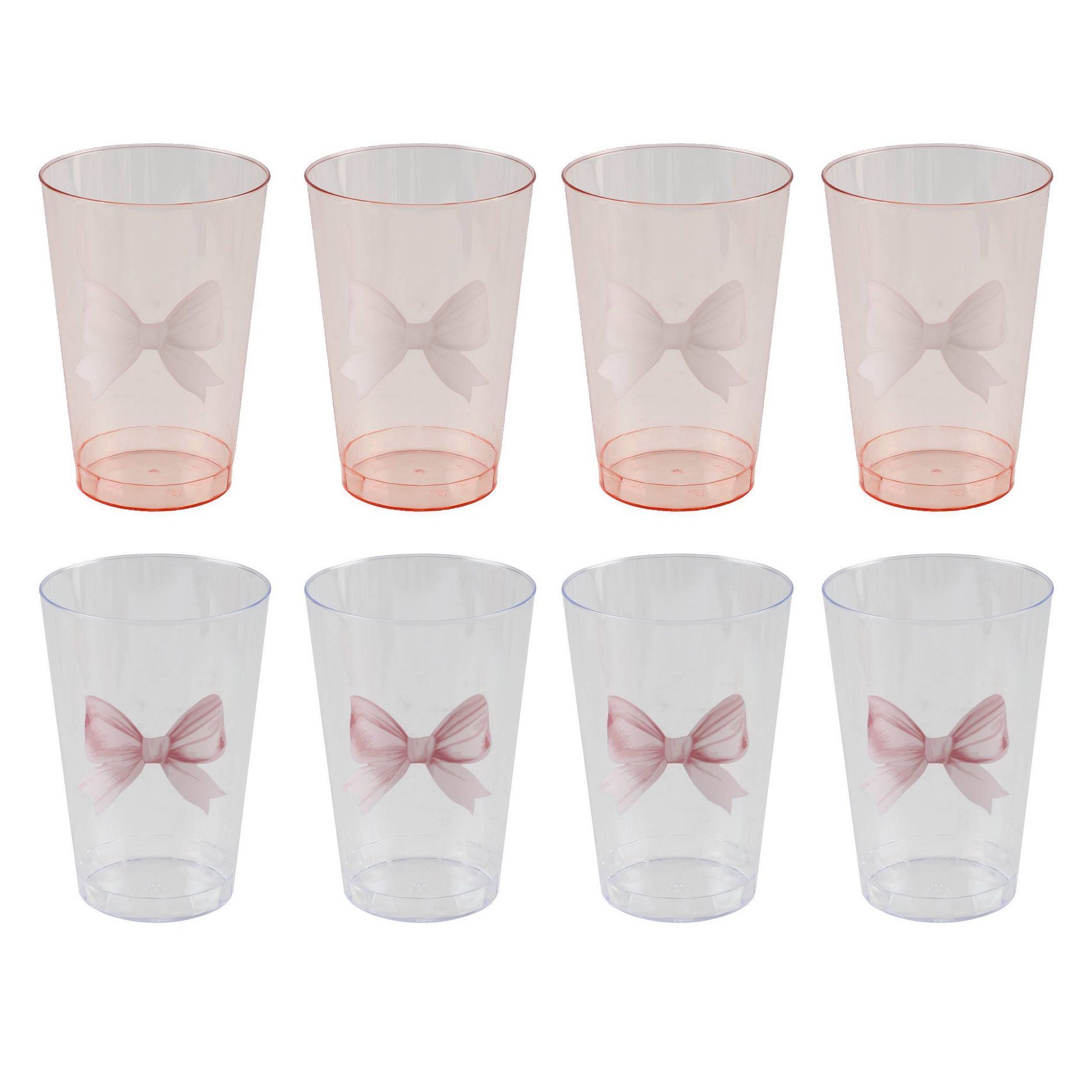 Cook With Color 8pk Disposable Cups Bows